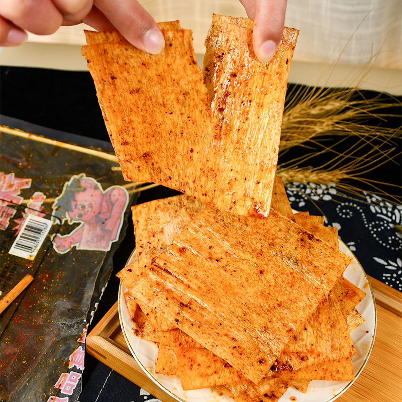 Xiangxudong spicy slices Hunan specialty childhood shredded nostalgic dry and hard small spicy strips Xudong spicy strips old-fashioned big spicy slices