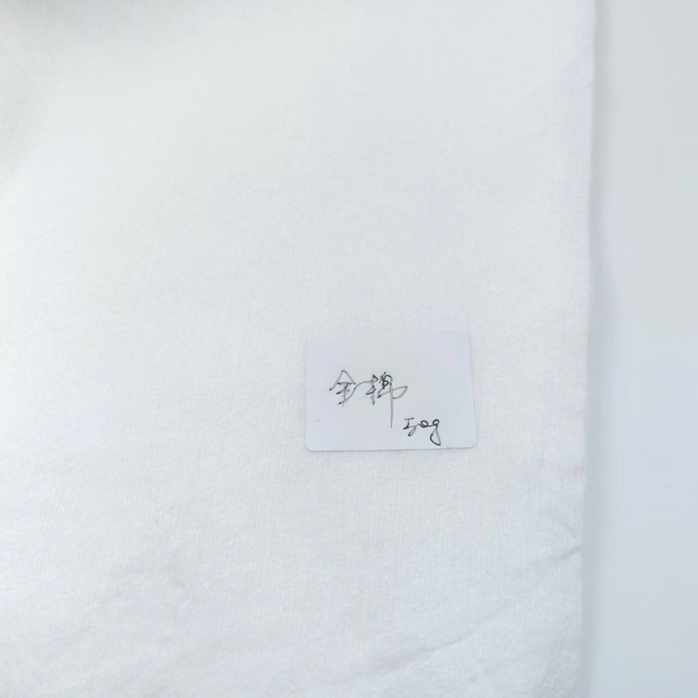 Spunlace non-woven cotton 40g50g60g70g80g large in stock cotton clothing shoes bag auxiliary material 150 meters