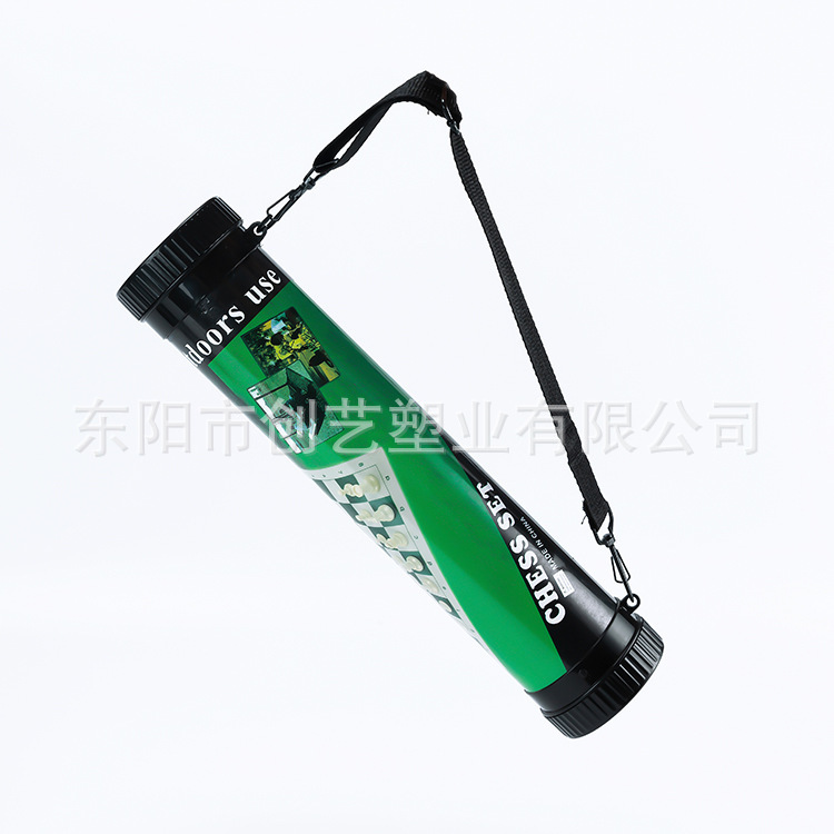 Outdoor travel chess plastic leather black and white chess pieces folding chessboard three-dimensional flag parent-child table game