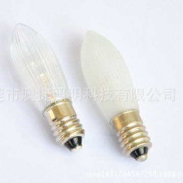 Factory Direct E10 C6 LED olive bubble (1LED/2LED) full grain bubble/half grain bubble pattern bubble
