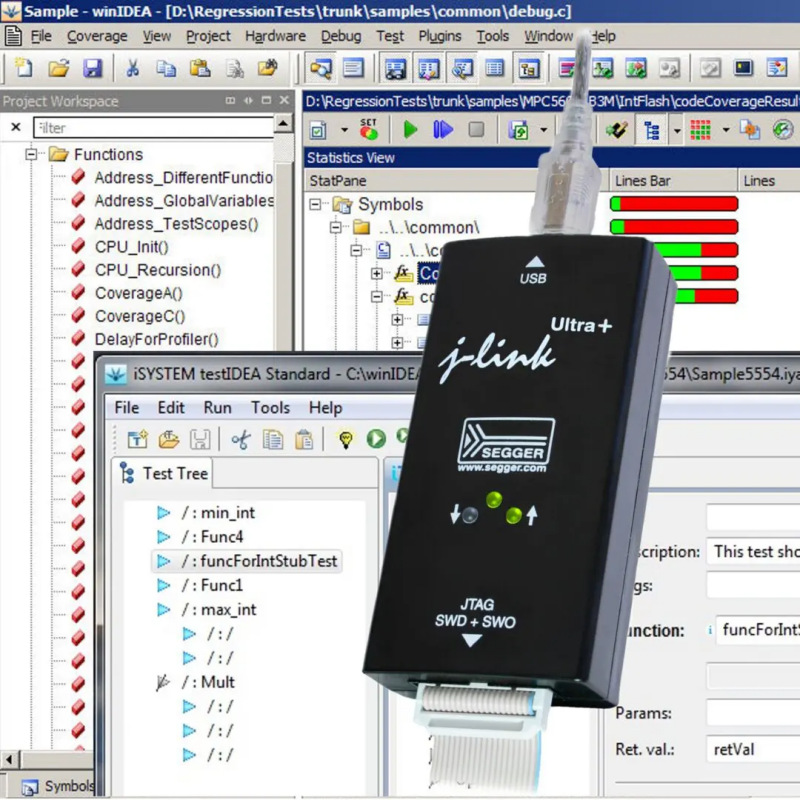 Winidea Ide Debugging and Tracking Tool Isystem Integrated Development Environment and Hardware Debugger Are Combined