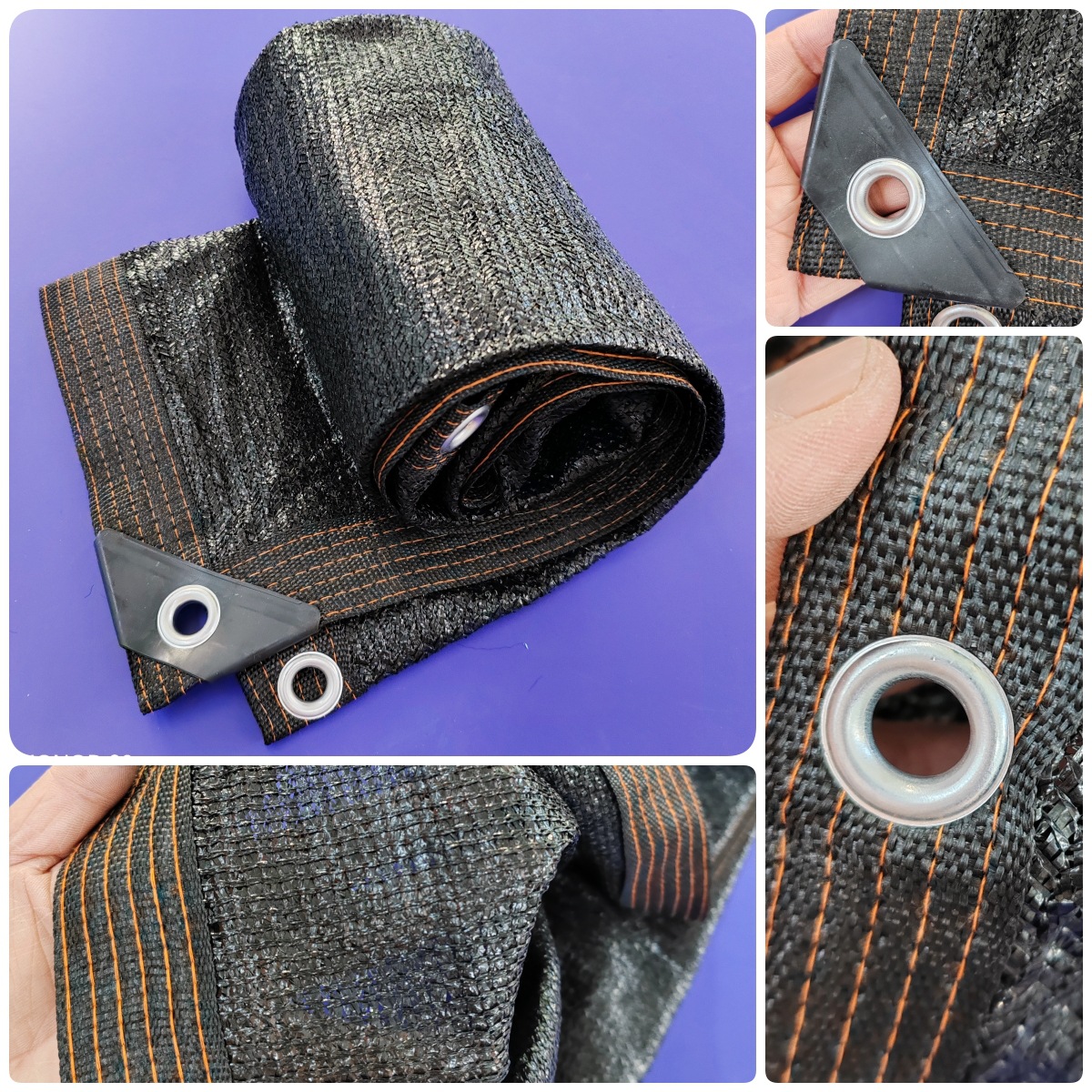 Black Mesh Sunshade and Heat Insulation Agricultural Courtyard Greenhouse Balcony Flower Net Sun Protection Net Uv Resistant Windproof and Durable