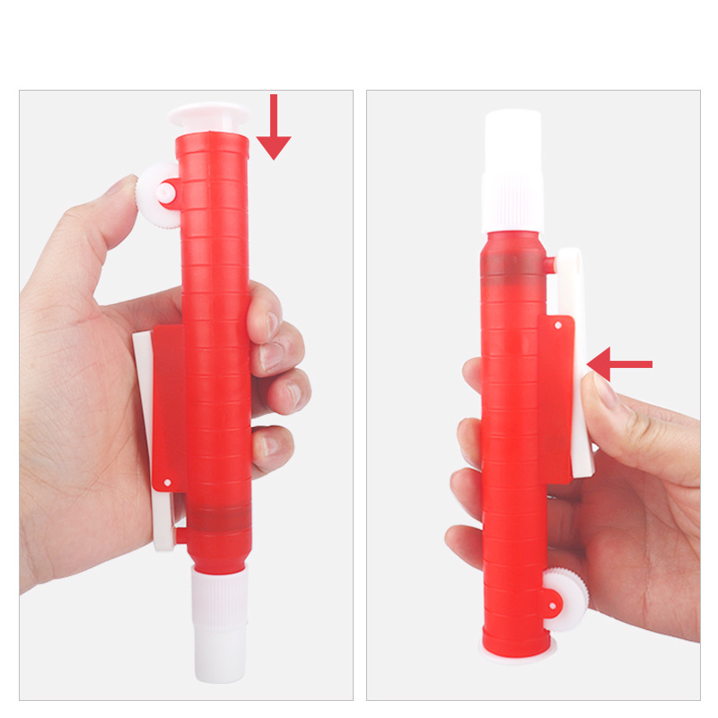 Manual assistant pipette pipette pump aspirator 2/10/25ml instead of blue suction ball glass scale pipette