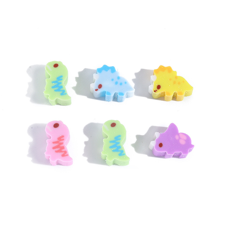 Mini fruit space dinosaur love rainbow eraser various styles mixed children learning creative rubber