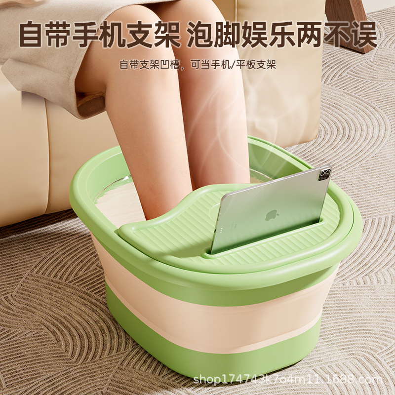 Foot Bath Bucket Foldable Household Foot Washing Basin over Calf Portable Foot Washing Bucket for Cold Foot Bath Basin Student Dormitory