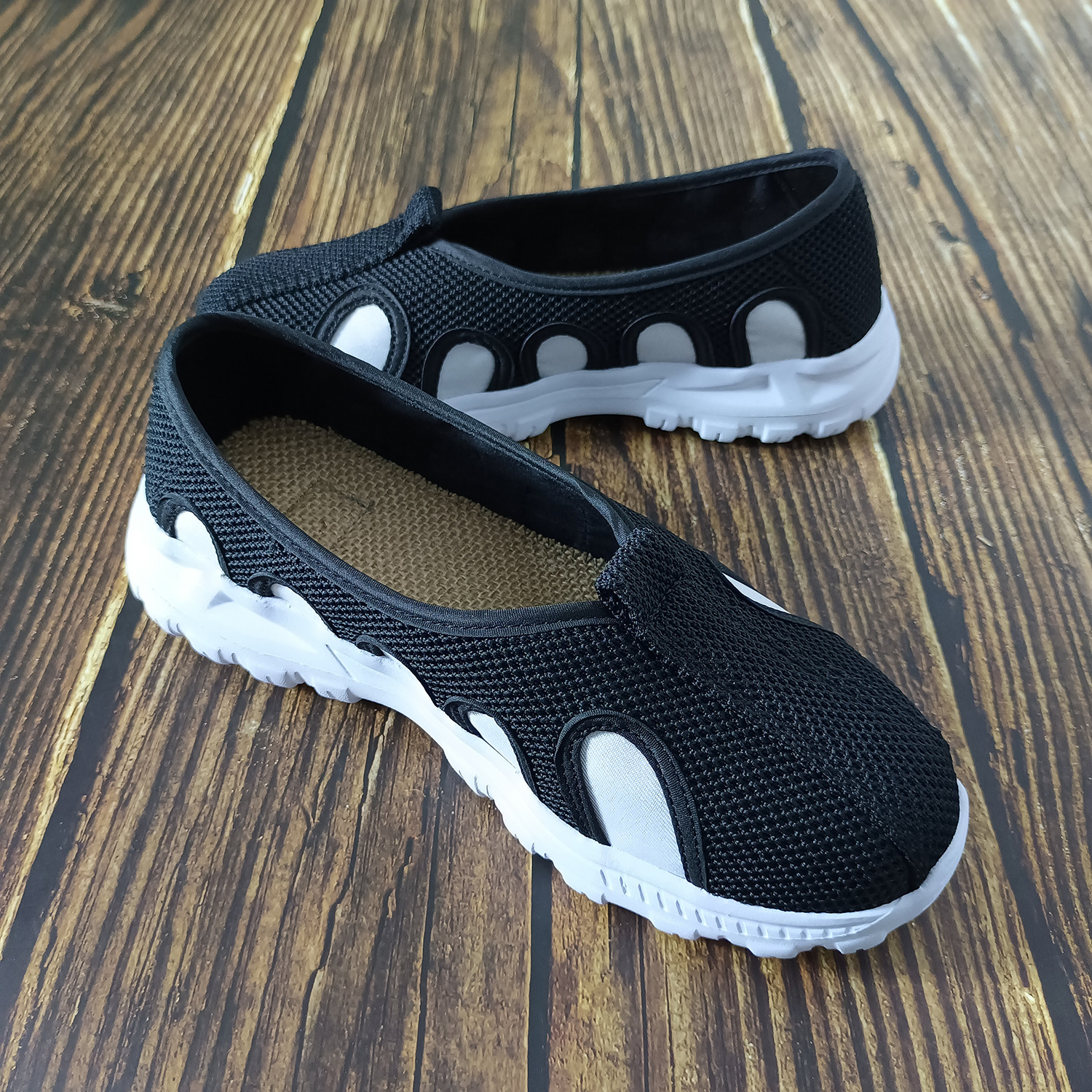 春夏秋冬网面布面道长道士鞋十方鞋布鞋加厚加绒加棉练功防滑男女