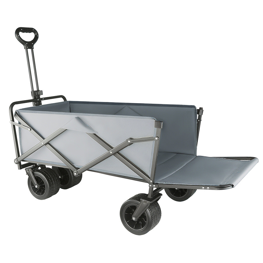 Heavy-Duty Camping Cart, Extra-Large Outdoor Folding Trolley, Portable Picnic Camping Cart, Cross-Border