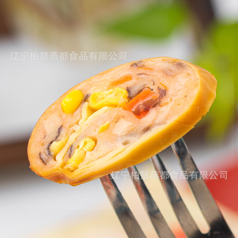 Bai Huipeng Sihui Diet Bean Skin Meat Roll 80g Bean Roll Snack Chicken Roll Nutrition Instant Northeast Specialty