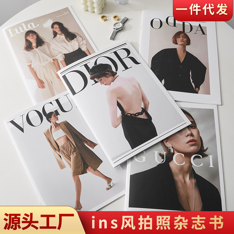 Инстаграм интернет знаменитости журнал книга аксессуары для фотографии английская книга фон для фотографии мягкое украшение карточка европейский и американский журнал