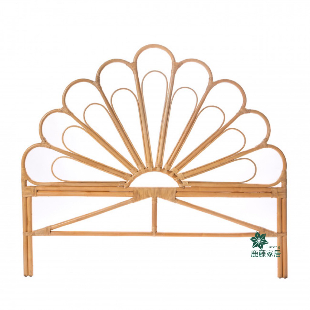 Ins Natural Rattan Headboard Home B&B Hotel Model Room Background Decoration Double Bed Screen Backrest Japanese Style