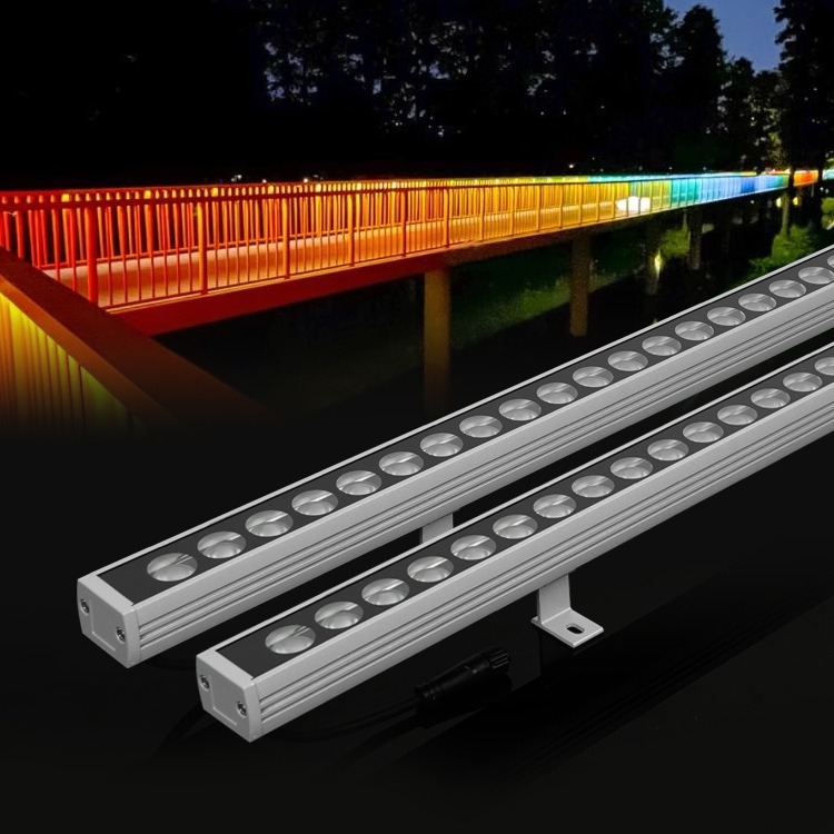 Factory Wholesale Led Wall Washer Single Color Exterior Wall Lighting Landscape 18W24W36W48W72W Park Bridge