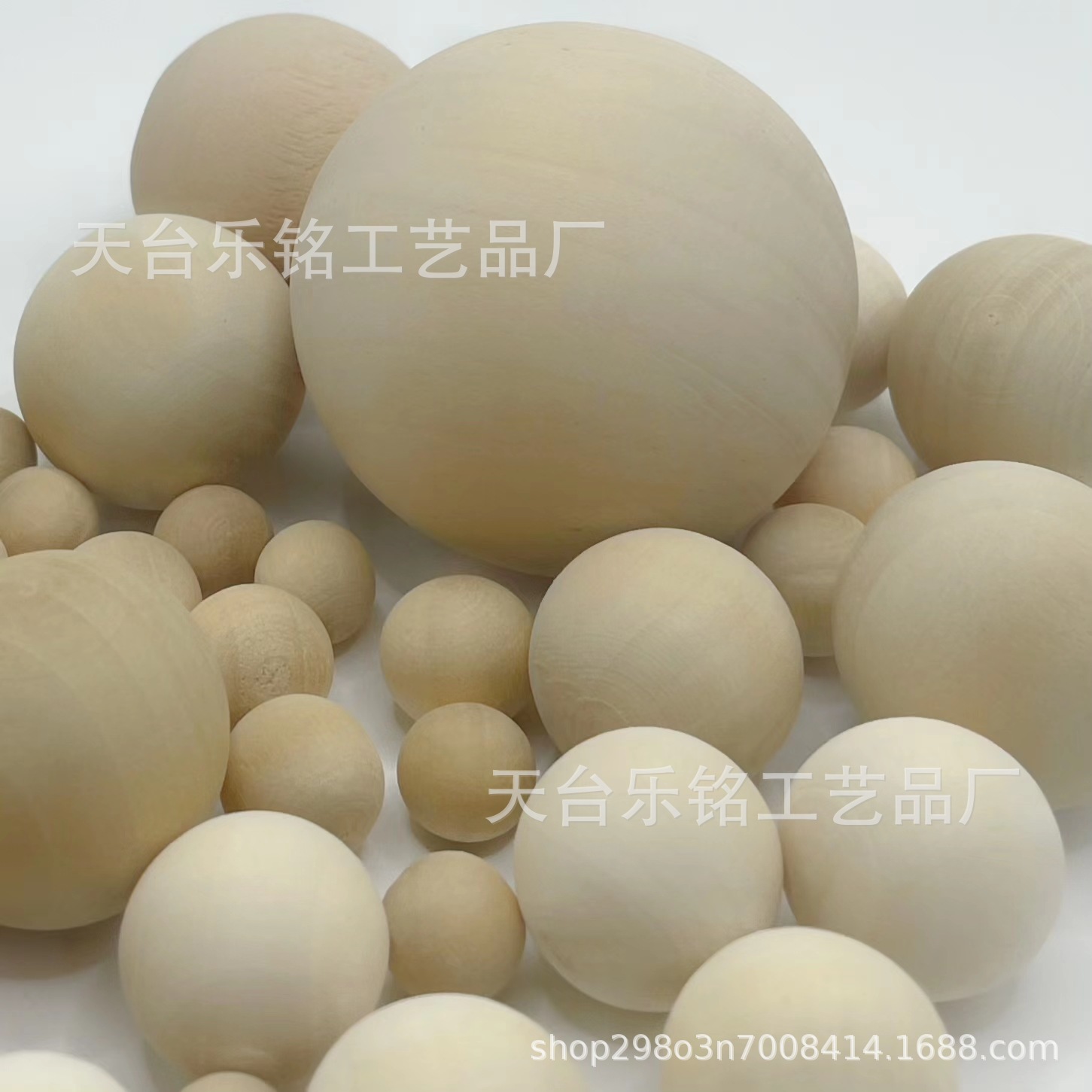 Factory wholesale 6-50mm Lotus non-porous loose beads log beads solid ball DIY wood jewelry accessories