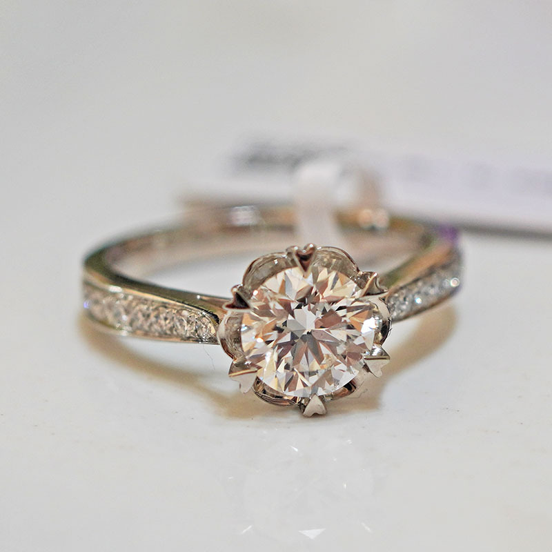 Кольцо из платины Pt950 с выращенным бриллиантом для женщин, нишевое, в форме сердца, звездное, для свадебного предложения