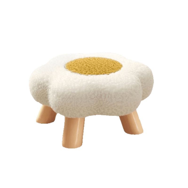 Flower Small Stool Small Round Stool Cyber Celebrity Cloud Mushroom Stool Room Decoration Durable Cheap Floor Low Stool Baby Chair
