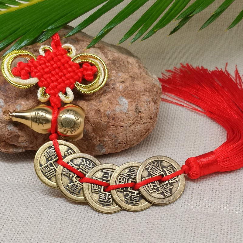 Pure Copper Thickened Five Emperors Coins Loose Coins 2.5cm Real Copper Coins for Threshold Sixty Emperors Coins Thick Copper Plate Coins Bulk