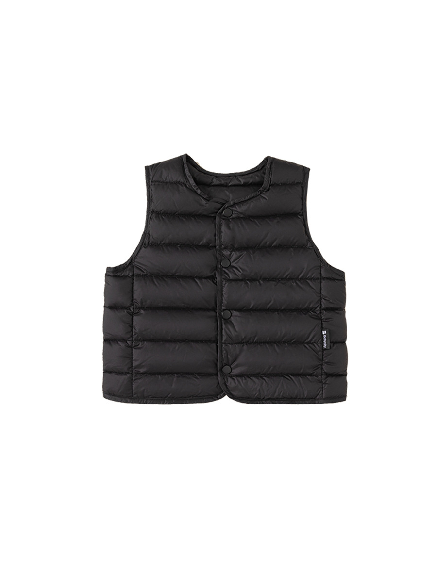 Bong Selected Children's Autumn and Winter Clothes Boys White Duck Down Baby Lightweight Liner Girls' Casual Down Jacket Vest