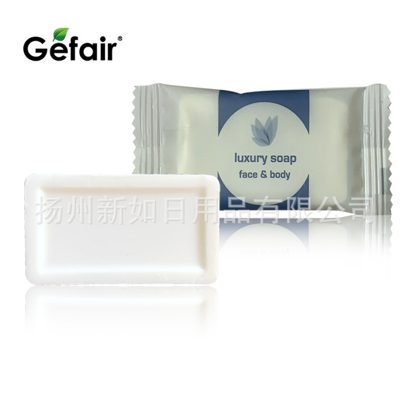 Manufacturer Wholesale Spot Export Export Neutral Packaging American Hotel Disposable Soap Small Soap 10g