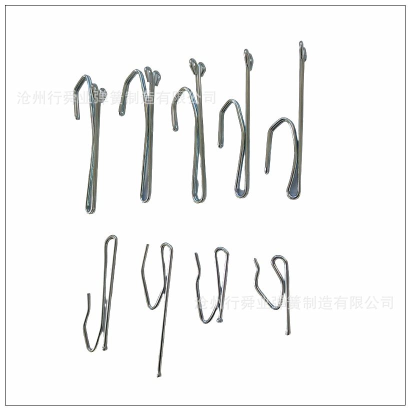 Galvanized Iron Double Line Curtain Hooks Wholesale Curtain Hooks Single Hook Half Hook Curtain Accessories Ready Supply