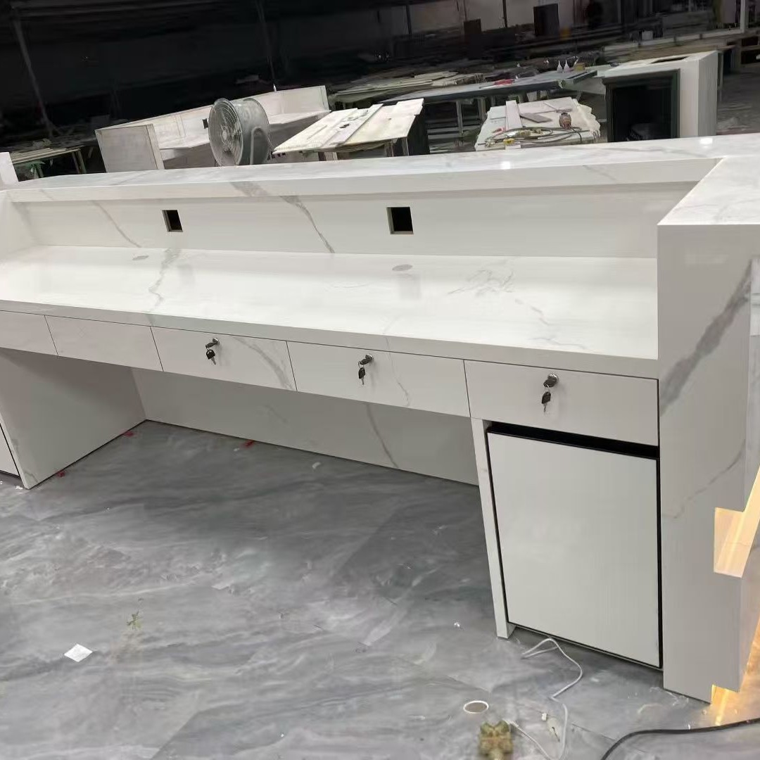 Company Front Desk Slate Reception Desk Sales Department Hotel Lobby Property Office Bar Table Beauty Salon Cashier Table