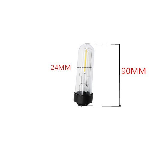 New Led Solar Lawn Lamp Retro Filament Imitation Tungsten Filament Warm Light White Light Low Voltage 3V Replaceable