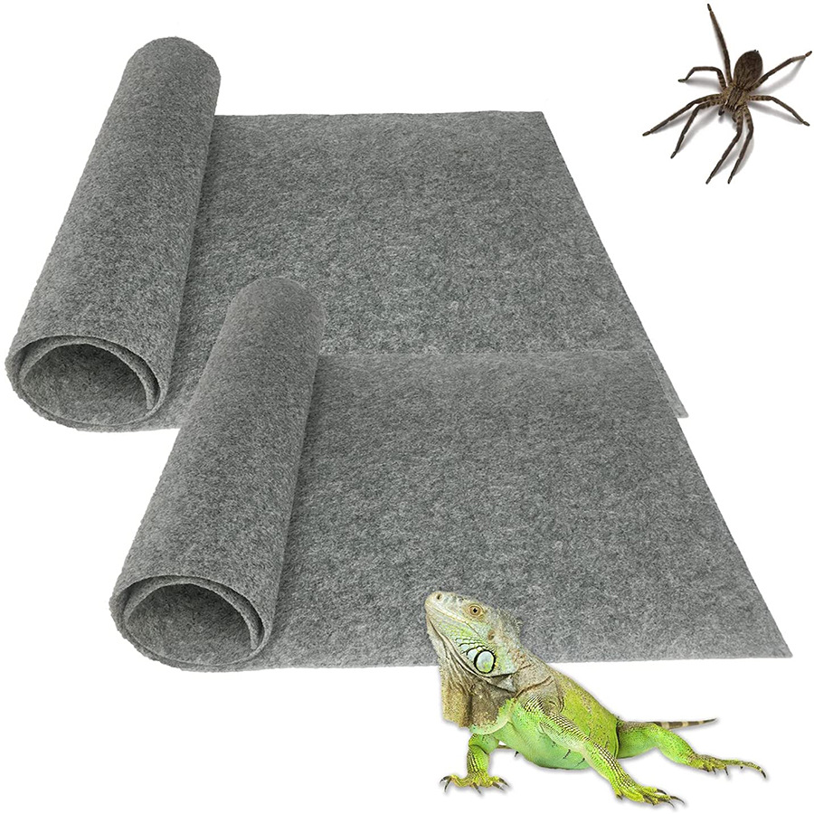 Lizard Pet Turtle Snake Horned Frog Climbing Pet Carpet Tortoise Feeding Box Climbing Tank Water Absorbent Moisturizing Landscape Mat