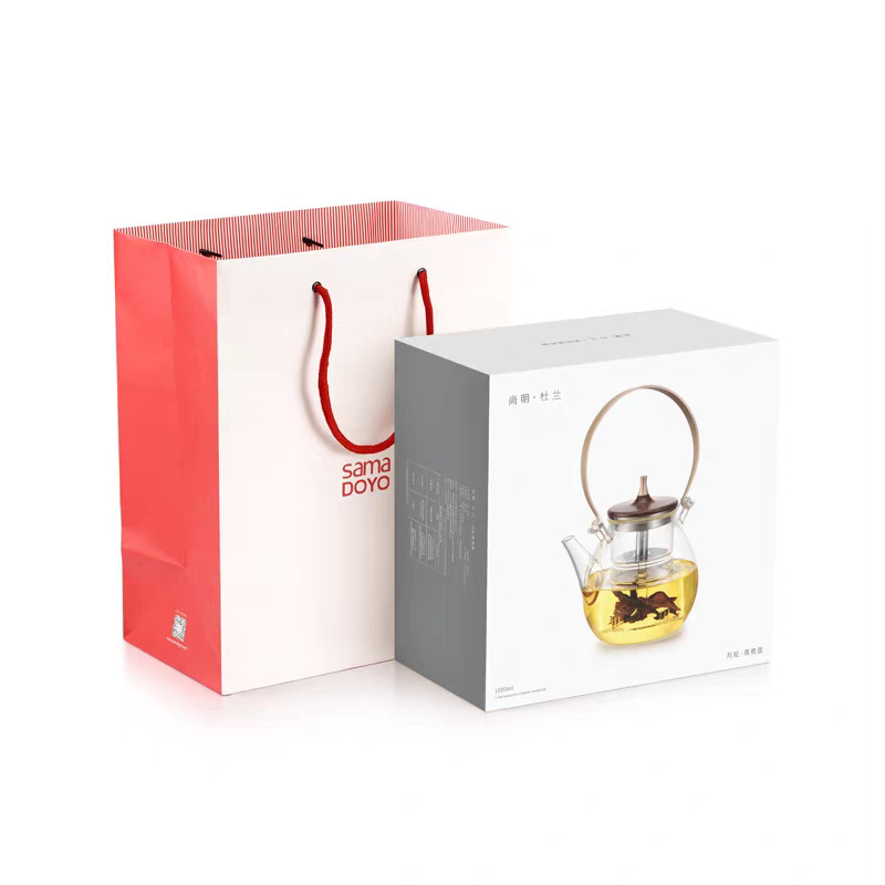 Shangming Household Steaming Teapot Heat-Resistant Glass Handle Teapot Electric Ceramic Stove Tea Maker Kettle Tea Set