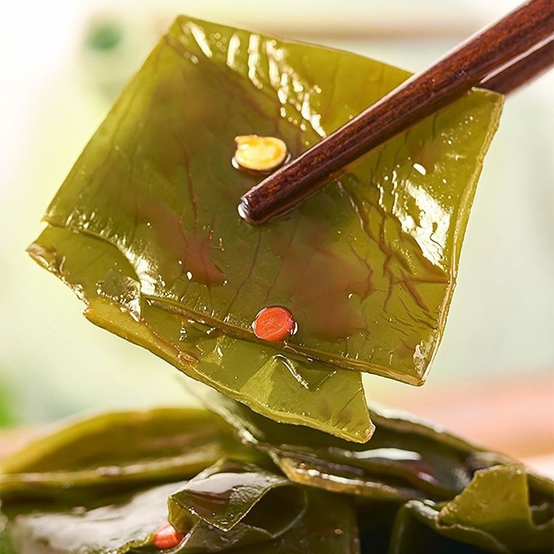 105g Spicy Kelp Slices Internet Celebrity Casual Snacks Fragrant Braised Kelp Ready-To-Eat Meals Wholesale Spicy Kelp