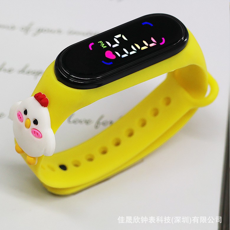 Cartoon Cute Mini Anime Led Lantern Doll Watch Children's Outdoor Sports Waterproof Electronic Watch Spot