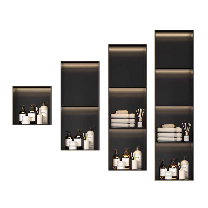 Stainless Steel Niche Cabinet Bathroom Embedded Bathroom Niche Partition Metal Tv Finished Storage Rack