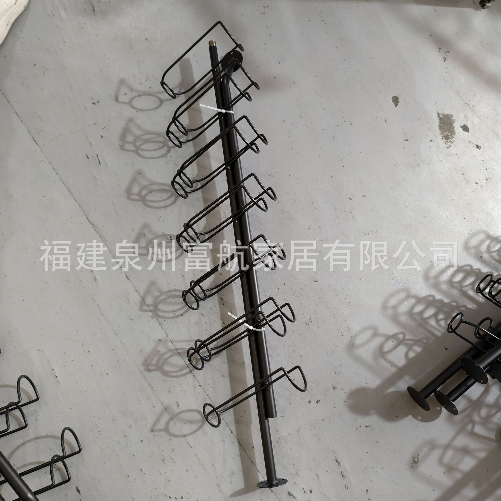 Red Wine Storage Rack Wall-Mounted Wine Rack Bar Floor-Standing Red Wine Display Rack Iron Crafts Export