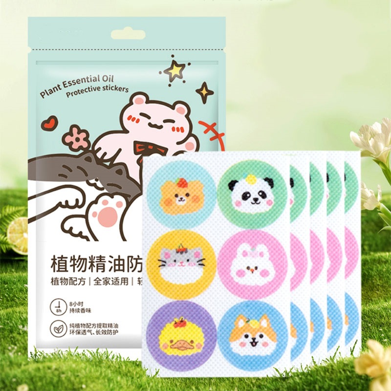 Plant Repellent Essential Oil Stickers for Kidsren, Baby and Adult Outdoor Anti-Mosquito and Anti-Bite Stickers, Mosquito Repellent Stickers, 36 Stickers