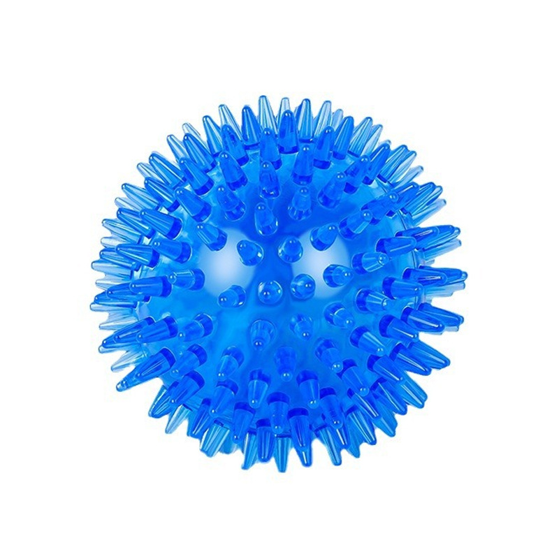 Cross-border Explosions Toy Ball High Elastic tpr Squeaky Sounding Pointed Punch Ball Floating Water Bite Resistant Toothcleaning Dog Toy Ball