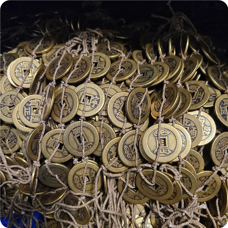 Antique Crafts Six Emperors Diameter 28mm Thick 2.2mm Imitation Six Emperors Coins Brass Copper Coins Set of Six