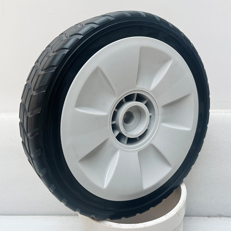 Factory Direct Supply of Lawn Mower Wheels, Air Compressor Parts, Caster Wheels, Air Pumps, Thickened Wear-Resistant Rubber Plastic Wheels Wholesale