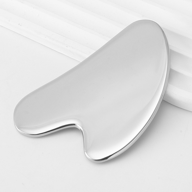 Manufacturer Beauty V Face Facial Massage Tool Back Beauty 304 Stainless Steel Heart-Shaped Scraper