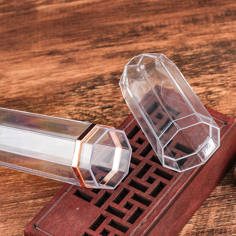 Acrylic Transparent Personalized Cigar Tube Portable Cigar Protective Cover Cigar Moisturizer Cigarette Accessories