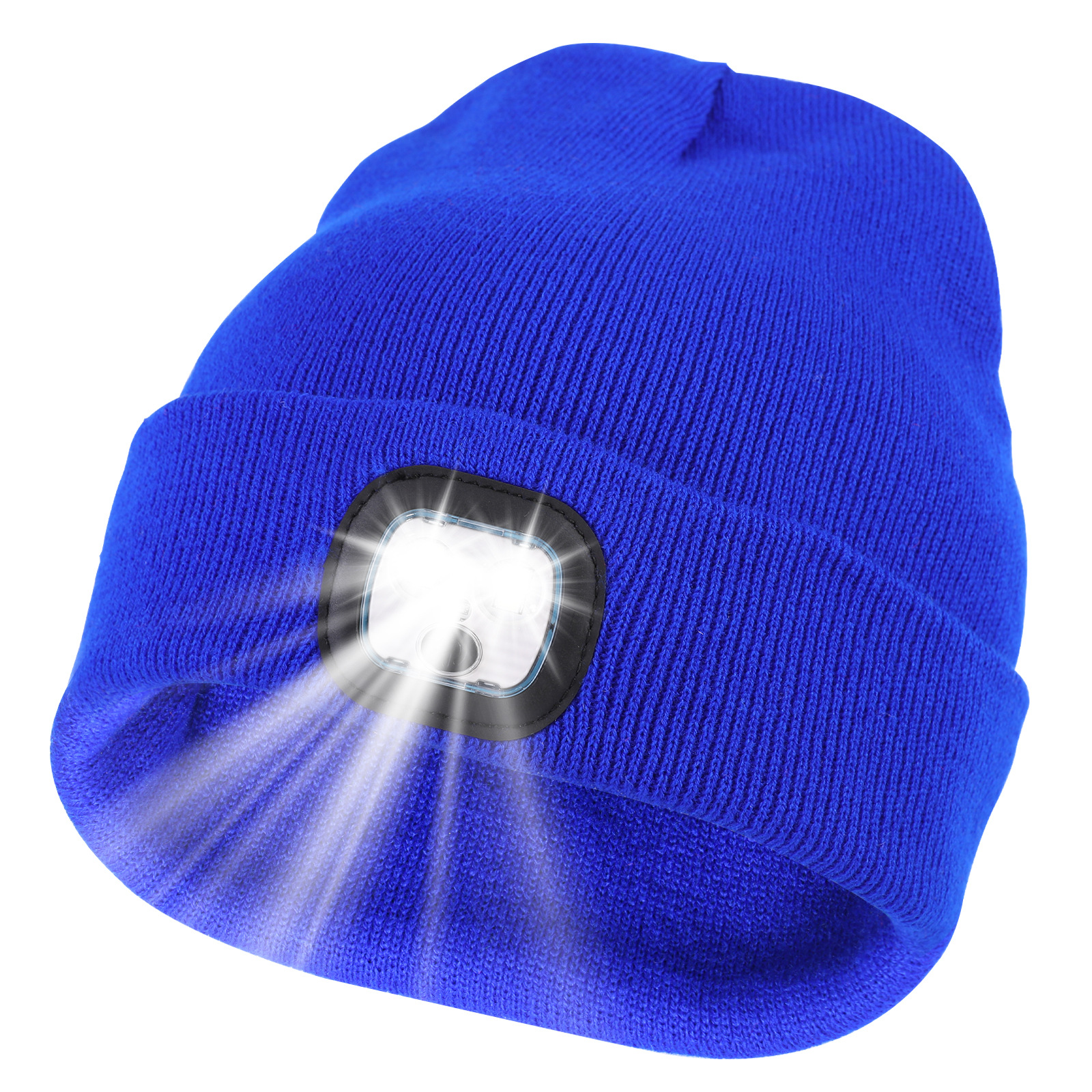 Led Light-Emitting Hat, Popular in Europe and America, Knitted Hat with Led Light, Hat with Light, Hat Lamp