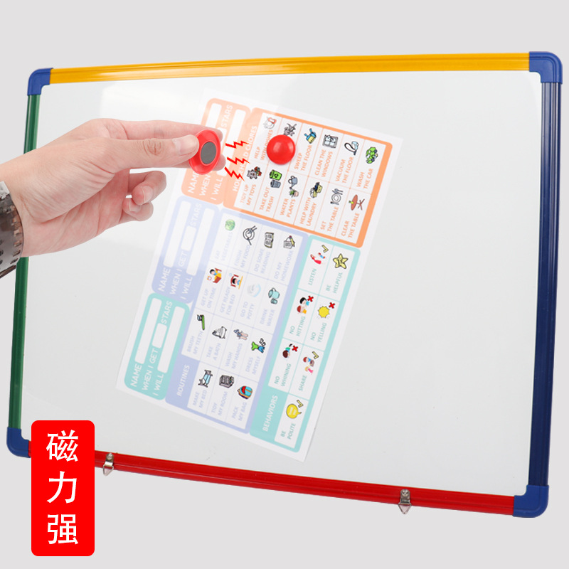 Spot color 32mm whiteboard magnetic nail round magnetic grain Office teaching magnetic buckle magnetic buckle magnet wholesale