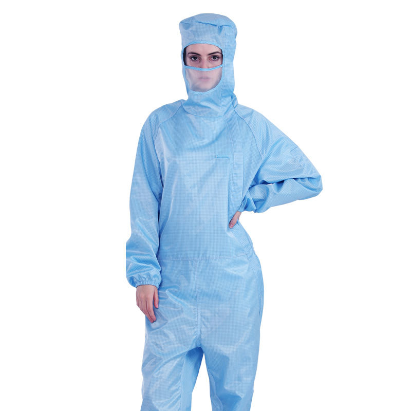 Processing and Customization of Slant-Pull Hooded Coveralls, Purification Suits, Dust-Proof Suits, Level 100 Workshop Purification Suits, Anti-Static Coveralls