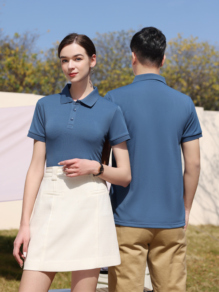 DI FAN NI 2385polo shirt printed logo lapel short sleeve overalls embroidered advertising cultural shirt