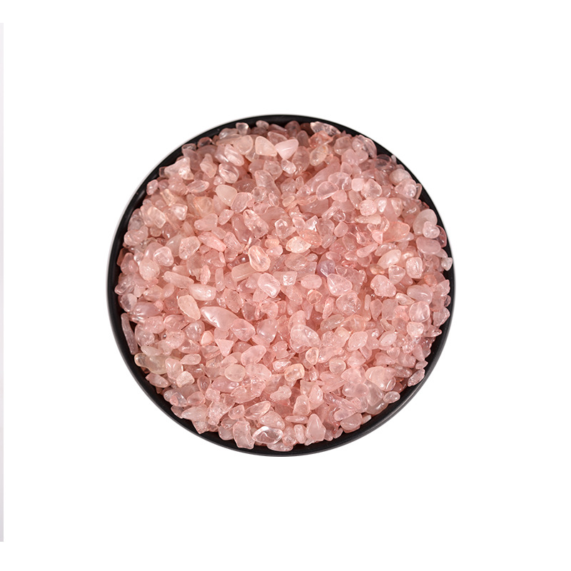 Natural White Crystal Pink Crystal Citrine Amethyst Green Dongling Color Fluorite Aromatherapy Donghai County Crystal Gravel Wholesale