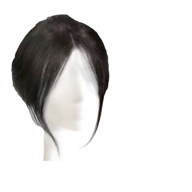 Wig Eight-character Fake Bangs for Women, Fashionable Middle-parted Natural Forehead to Increase Hair Volume, Fluffy High Skull Replacement Hair Piece Wholesale