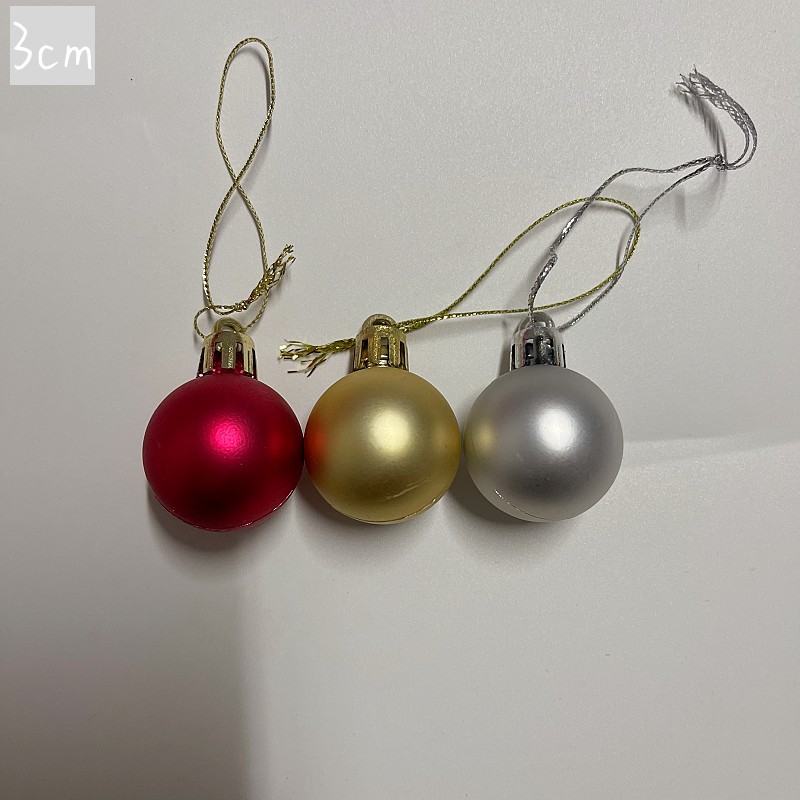 Bulk 3/4/6/8cm Electroplated Christmas Plastic Matte Decorative Ball Festive Party New Year Christmas Tree Decorative Ball