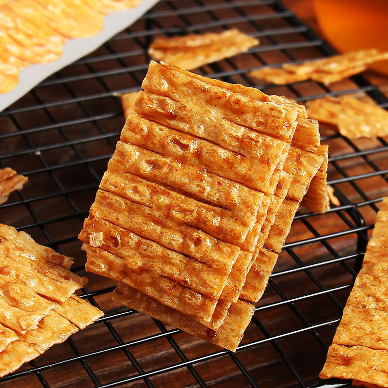 Thailand imported mixed Dole squid slices 20g sweet spicy flavor garlic flavor hand torn seafood snacks squid slices wholesale