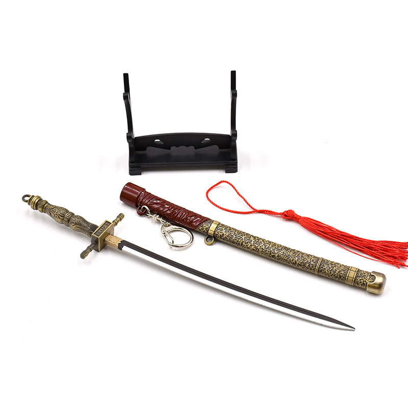 Кросс-бордерный бестселлер мини-катана Сендзё ключница с эластичным мечом Bloodline Curse для школьной сумки