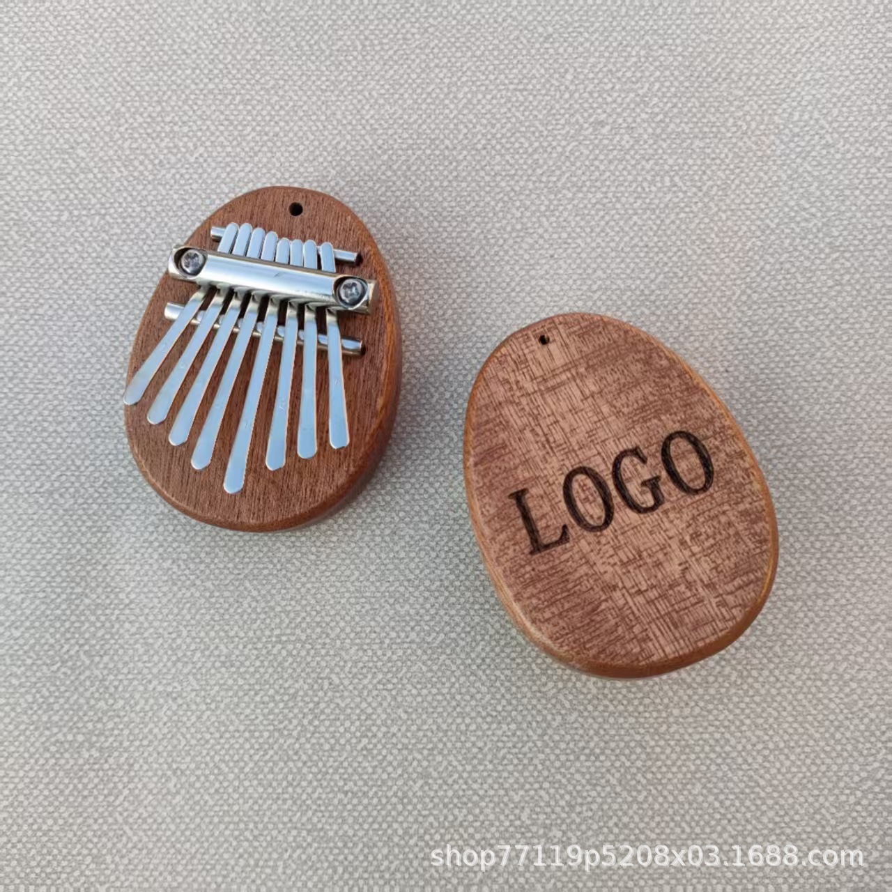 Eight-Tone Thumb Piano Cross-Border Hot-Selling Product Factory Ready-Made Bag Label Can Be Customized Mini Thumb Piano Kalimba