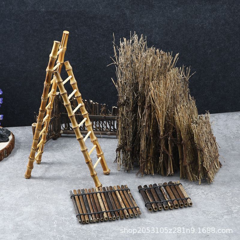 Сашими Декорации Орнаменты Сухой Лед Бамбуковая Трубка Сухой Лед Маленькая Чаша Японские Морепродукты Поза Орнамент Тарелка Маленькое Бамбуковое Ведро с Цветами