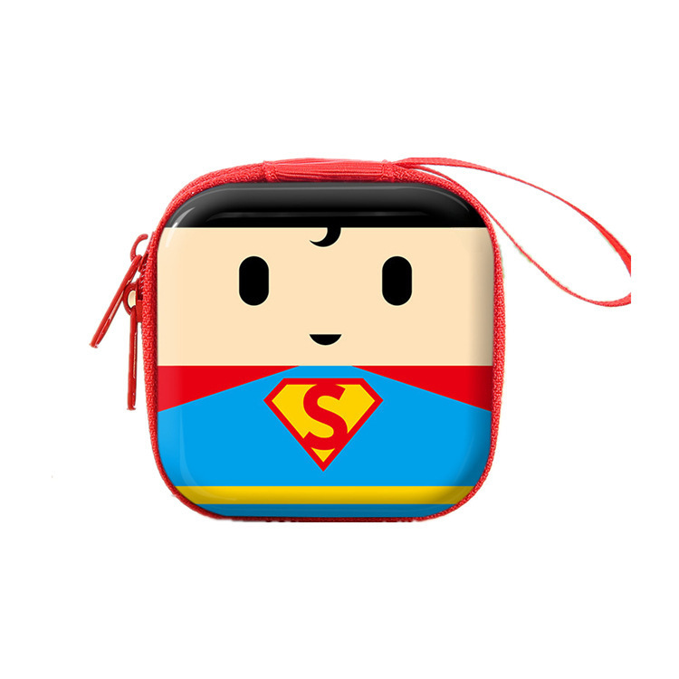Creative Square Tinplate Coin Purse, Cute Marvel Coin Key Earphone Data Cable Storage Box, Creative Storage