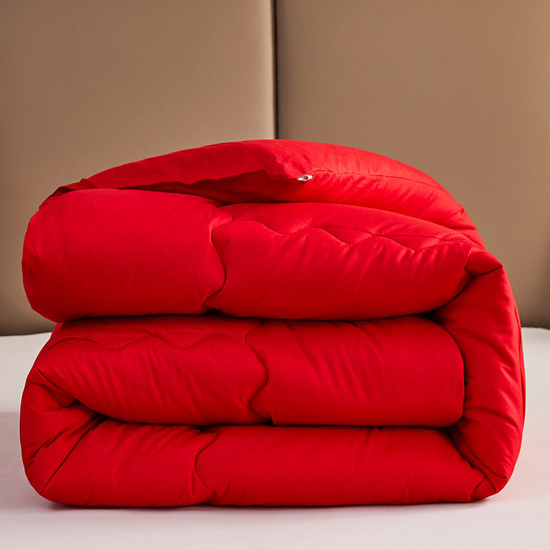 Свадебное одеяло, большое красное, приданое невесты, зимнее, праздничное весеннее и осеннее одеяло