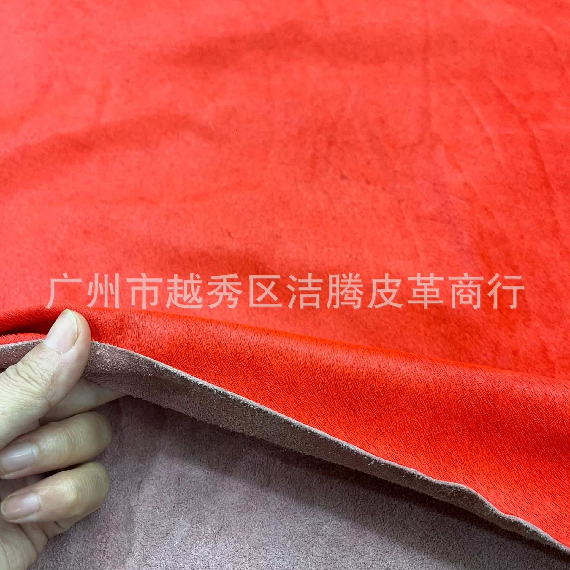 Retro Red Horse Hair Machine Punching Cold Cutting DIY Hand-Cut Genuine Leather One-Piece Fabric Placemat Cowhide